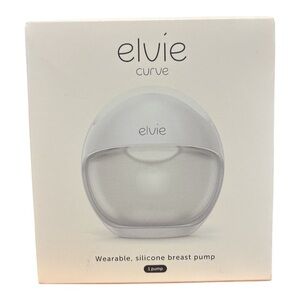 Elvie Curve Wearable Silicone Breast Pump - White (New)
